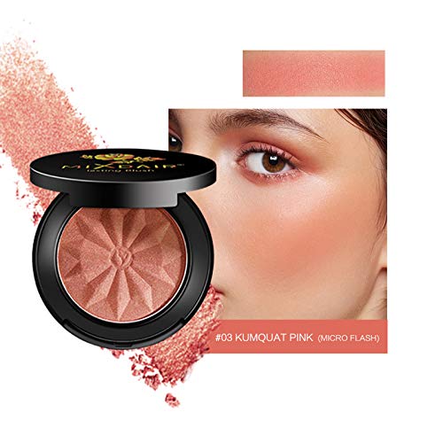 Mimore Blusher, Long-lasting and Sweat-Resistant Non_Greasy Blush & Glow Matte Blusher Super Brighten Skin Color Shimmery or Matte Blusher,with M
