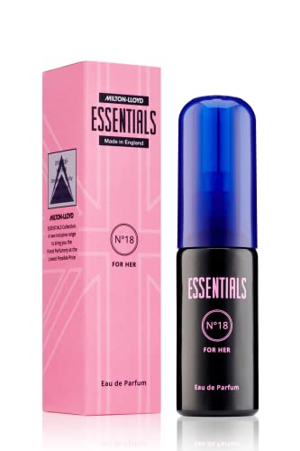 MILTON-LLOYD ESSENTIALS No 18 Perfume for Women. 50ml Eau de Parfum. Luxury Fragrance - Ladies Perfume, Long Lasting Womens Perfumes by Milton-Ll