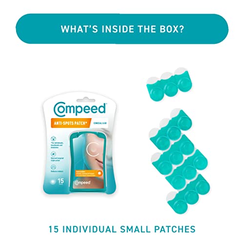 Compeed® - Anti-Spots* Conceal & Go Patch - Cleanse Conceal and Protect – Hydrocolloid Spots patches*, Pimple patches - Ideal for discreet day us