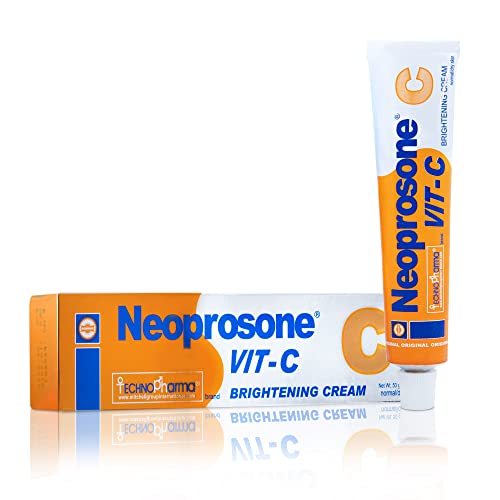 Neoprosone, Skin Lightening Cream | 1.7 fl oz / 50g | Fade Dark Spots on Face, Armpit, Elbows, Knees and Neck | with Vitamin C and Alpha Arbutin