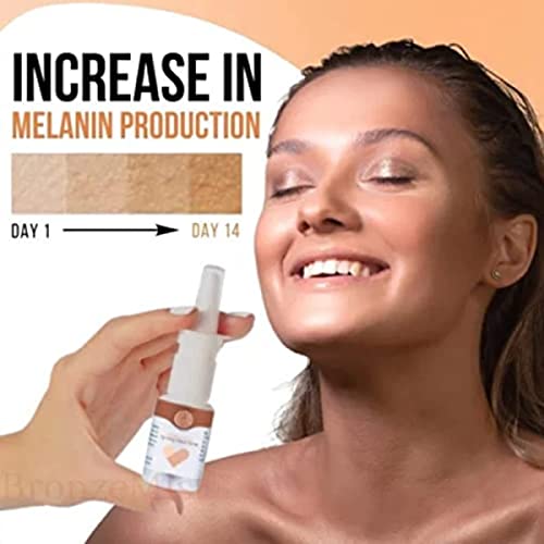 BronzeMist Tanning Nasal Spray, Sunless Spray, Deep Tan Dry Spray, Sunless Tanning Mist, Natural Looking Tan, Summer Color Sunless Self Tanning M