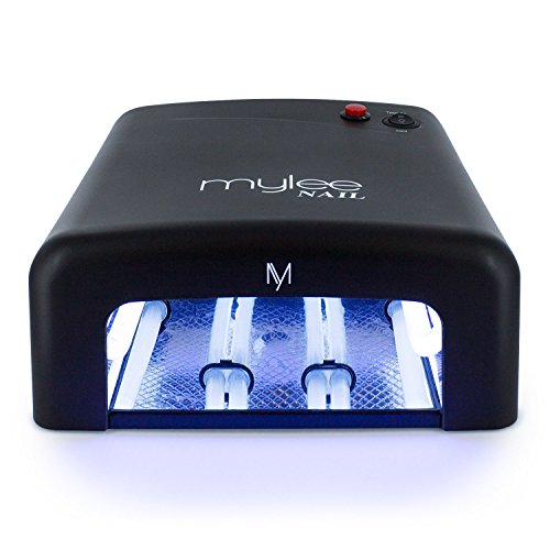 Mylee UV Gel Nail Curing Lamp 36 Watt, Fast Drying Gel Polish Manicure & Pedicure, Removable Tray, 120-Second Preset Timer, 4 x 9W UV Bulbs (Incl