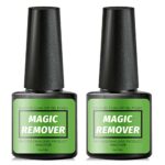 2PCS Gel Nail Polish Remover, 10ml Effective Gel Nail Polish Remover, Professional Easily & Fast Polish Remover without Soaking&Wrapping