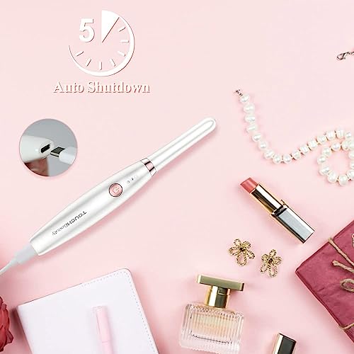 Heated Eyelash Curler, TOUCHBeauty Electric Eyelash Curler USB Rechargeable Eyelash Curler with 3 Temperature Settings Silicone Comb Lash Curler
