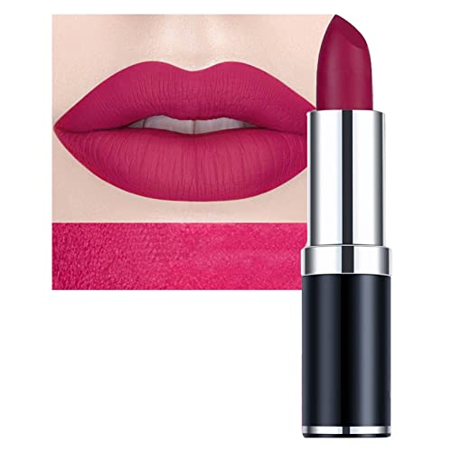 Matte Lipsticks for Women Long Lasting,Waterproof Moisturizer Pink Lipstick Non Stick Cup Velvet Lipstick,Not Fade Matte Lip Gloss,Tinted Lip Bal
