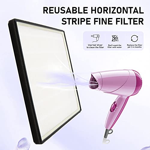 BRANTMAKER Nail Dust Collector with Brush and 2 Reusable Filters, 60W Nail Dust Extractor for Home Salon Use, Vacuum Dust Fan for Acrylic Nails (