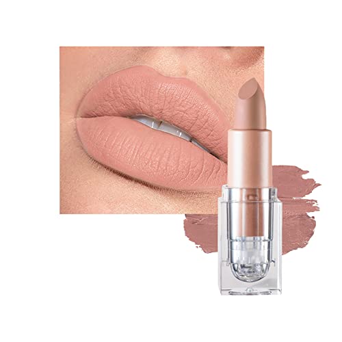 Matte Lipsticks for Women Long Lasting,Waterproof Moisturizer Pink Lipstick Non Stick Cup Velvet Lipstick,Not Fade Matte Lip Gloss,Tinted Lip Bal