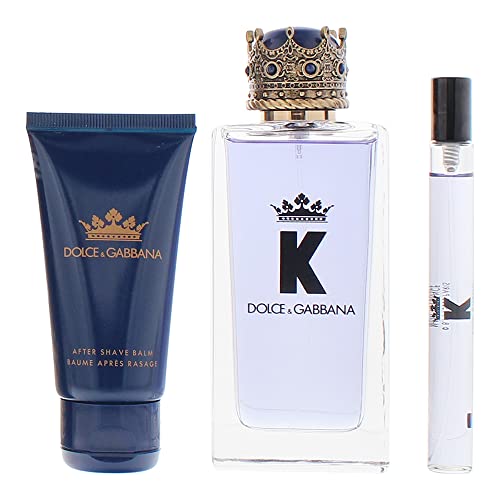 Dolce & Gabbana K 3 Piece Gift Set: Eau De Toilette 100ml - Aftershave Balm 50ml - Eau De Toilette 10ml