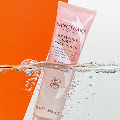 Sanctuary Spa Face Wash, Moisture Burst Gel Facial Wash, 100ml