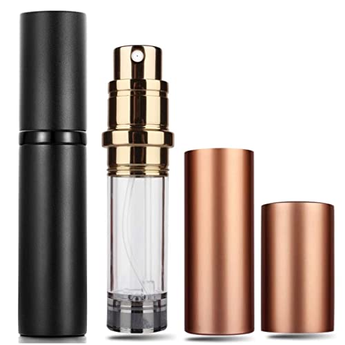 Perfume Atomiser Spray Bottle, Travelofo Mini Perfume Bottles, Travel Perfume Bottle Refillable Spray, 5ml Leak Proof Perfume Dispenser Atomisers