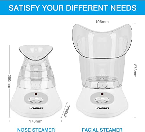Hangsun Facial Steamer FS80 Face Steamer Professional Facial Mist and Sauna Inhaler Spa For Acne Treatment (with Aromatherapy Diffuser)