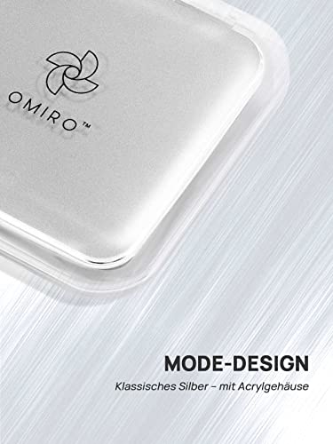 Compact Mirror Magnifying Pocket Mirror 10X Small Travel Folding Mirror for Handbag Square 3.5 inch (Silver)