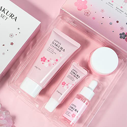 Skincare Set Skin Care for Teenage Girls Gift Set-Cleanser,Serum,Eye Serum,Essence Serum- Facial Care Sets&Kits for Pores,Blackheads,Exfoliate,Sk