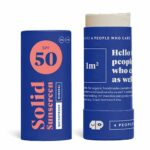 Organic Sun Cream Face SPF 50 - "Nose White" - Solid, Waterproof, Mineral, No Chemicals - Surf Sun Stick with Zinc for Children and Adults - Cert