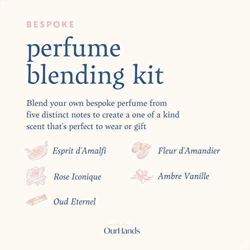 Perfume Blending Kit by OurHands - create your own bespoke fragrance, the perfect set for women and men, includes refillable atomiser
