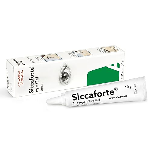 Siccaforte | Intensive Dry Eye Gel with Carbomer | Smooth, Moisturizing for Fresh Eyes | Soothing and Sore Eyes | Comfortable on Eyes for Day Tim