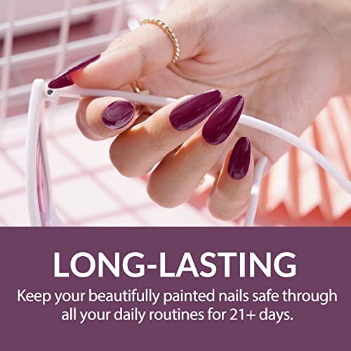 Elite99 Gel Nail Polishes 6 Colors Red Starry Glitter Gel Polish Set Soak Off UV Nail Gel Kit Christmas Nail Salon Set for Salon Studios & Home U