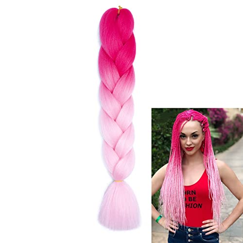 Braiding Hair Extensions Braiding Hair Fashion Synthetic Braid Hair Extensions for Women Braiding Coloured Hair for Braiding DIY Wigs Cosplay (Bl