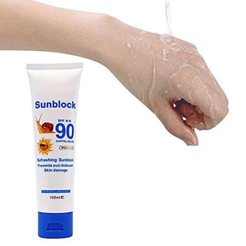 Sunscreen Cream SPF90PA++,Protection Face Cream Disaar Sunblock 90++ Protective Cream Pigmentation 100g (Sunscreen)