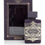 Eau de Parfum Badee al Oud Amethyst 100 ml for men and women. An oriental fragrance from Dubai in Arabic, Pear, Turkish Rose, Jasmine, Vanilla, A