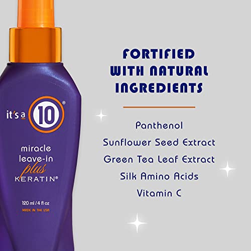 It's a 10 Haircare Miracle Leave-In Plus Keratin, 120 ml (120ml)