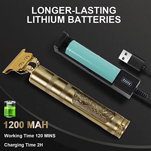 LONENESSL Hair Clippers Beard Trimmer for Men, Hair Trimmer,Electric Cordless Clippers, Zero Gapped T-Blade Trimmer USB Rechargeable Grooming Kit
