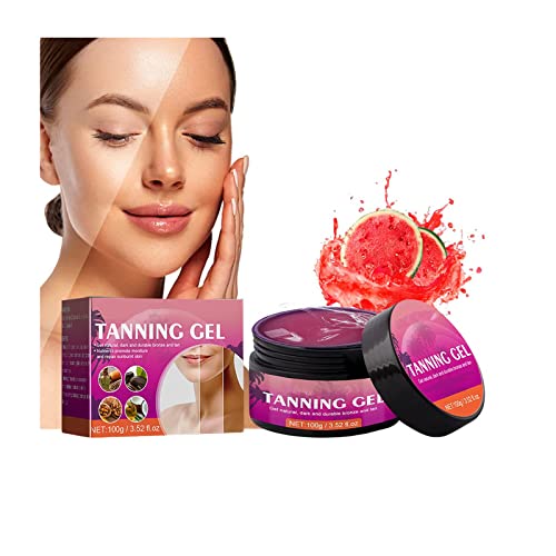 Extreme Dark Intensive Tanning Luxe Gel, Peach/Watermelon Tanning Gel, Intensive Tanning Accelerator Cream, Natural Tanning Accelerator Lotion, D