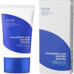 Hyaluronic Acid Watery Sun Gel,Korea sunscreen,Non-nano Sunscreen,Hyaluronic Acid Natural Sun Cream SPF50+ PA++++ 50ml Moisturizing Physical Sun