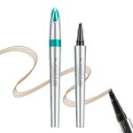 Eyebrow Pencil, 4-Tip Waterproof Sweat-proof Brow Pen, Long-Lasting Smudge-Resistant 3D Microblading Brow Tint Pen for Brow Beginners Beauty Make