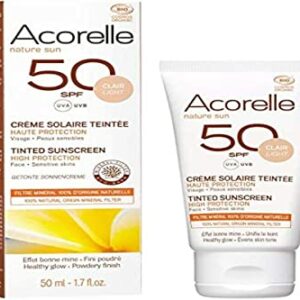 Acorelle Tinted Sunscreen Cream SPF 50 New - Light-Clair