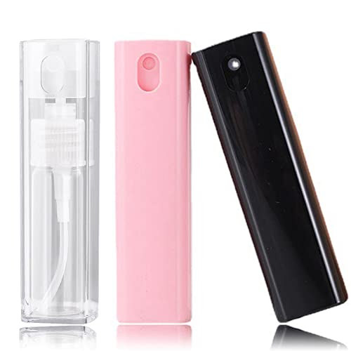 Small Spray Bottle, 3 Pcs Perfume Atomiser Empty Glass Spray Bottle Refillable Mini Spray Atomizer Aftershave Dispenser Travel Accessories Gifts
