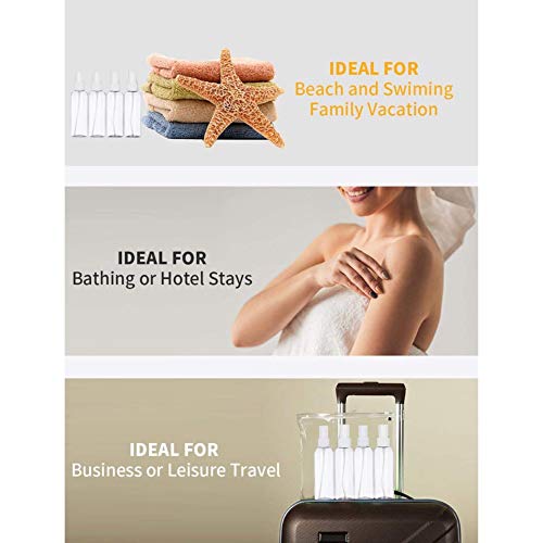 Hanyousheng Spray Bottle, Plastic Refillable Spray Bottle, 4 PCS 100ml/3.38oz Atomiser Spray Bottle, Transparent Fine Mist Spray Bottle, Spray Bo