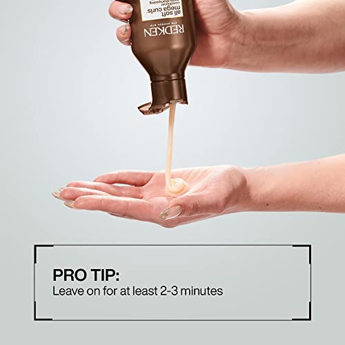 REDKEN All Soft Mega Curls Conditioner, For Very Dry Curly, Coily Hair, Nourishes, Hydrates and Detangles, Vegan Formula, 300ml