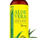 Organic Aloe Vera Spray for Body & Hair - From Freshly Cut Aloe Plant - Extra Strong - Easy to Apply - No Thickeners So It Absorbs Rapidly With N