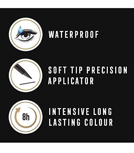 Max Factor Colour X-Pert Waterproof Eyeliner, 2 Metallic Anthracite
