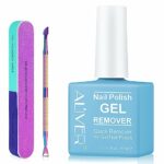 Gel Nail Polish Remover, Gel Polish Remover - Quick & Easy Remove in 3-5 Mins, Gel Remover with Gel Polish Scraper and Nail File, No Damage To Na