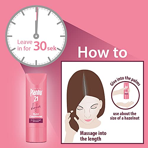 Plantur 21#longhair Caffeine Conditioner for Long Brilliant Hair 175ml | Strengthens hair structure & smoothes hair surface | No Silicones | Ener