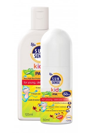 Sunsense SPF 50+ Kids Sunscreen Combo Pack - 1 Roll-on (50 mls) and 1 bottle (125 mls)
