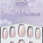Elegant Touch French Acrylic Nails No. 2 COFFIN