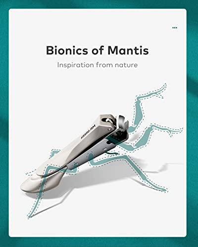 Nail Clippers Set for Thick Nails, Professional Nail Cutter with Catcher, Medical Grade Stainless Steel, Sharp and Durable Nail Clipper Kit for M