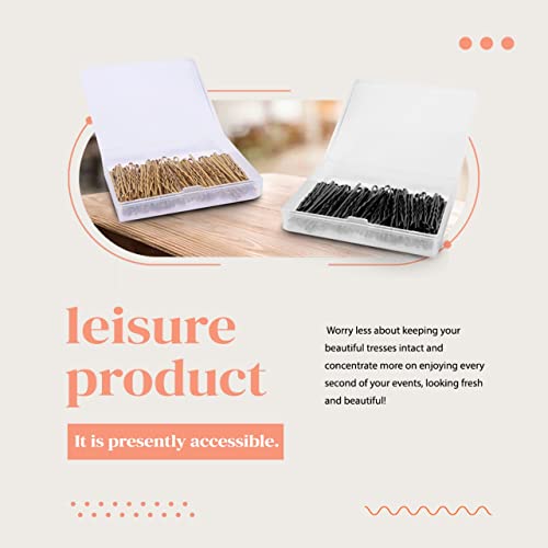 Bellure 150 Pcs Black Bobby Pins with Storage Box Kirby Hair Grips (5.5cm/2.2 in) Hair Pins Good for All Types of Hair Styling Needs for Girls, W