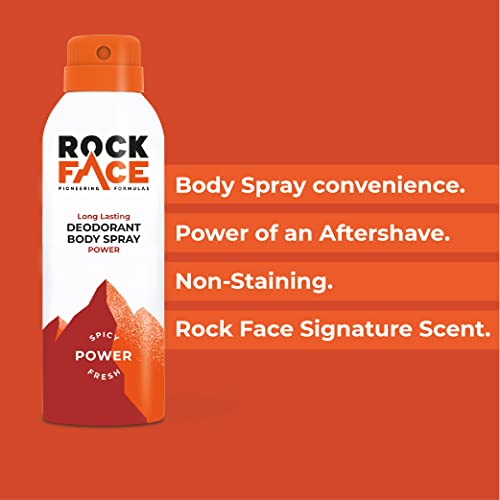 Rockface Face Power Body Spray for Men, 200ml