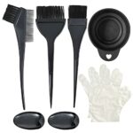 7pcs Hair Dye Bowl and Brush Kit | Includes Hair Tinting Bowl, Hair Dye Brush, Ear Cover, Hair Dye Gloves | Hair Highlighting Kit for DIY Salon |