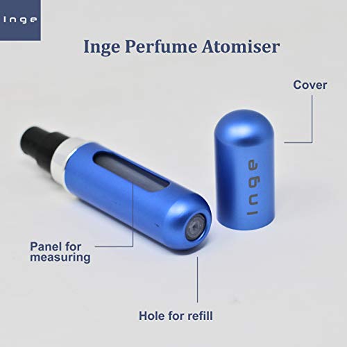 Inge Perfume Atomiser Bottles Refillable Travel Perfume Bottles Perfume Atomisers Portable Mini Perfume Bottles - 5ml - 5 Pack