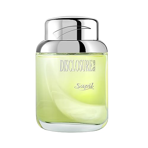 Sapil Disclosure for Men – long Lasting, Feel-good scent for every day – citrus, woody, musky scent – EDT spray fragrance – 3.4 Oz (100 ml).