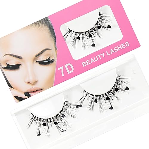 Eyelashes With Glue False Russian Strip Lashes Wispy Fluffy Natural Look Lashes Kit 3D Effect Beauty Fake Eyelashes Extension 10Pairs Pack For La