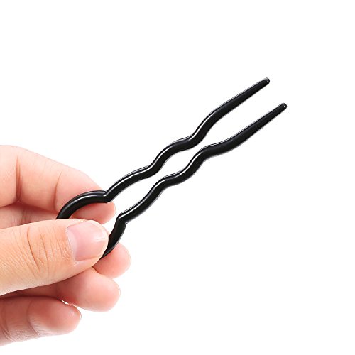 Bememo 20 Pieces Lady Style Grip Hair Pins, Simple Fast Spiral Hair Braid Twist Styling Clip Pin, Black and Brown