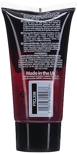 Fake Blood Gel 50ml by Fright Fest Red Fake Blood – SFX makeup looks great with face blood, liquid latex