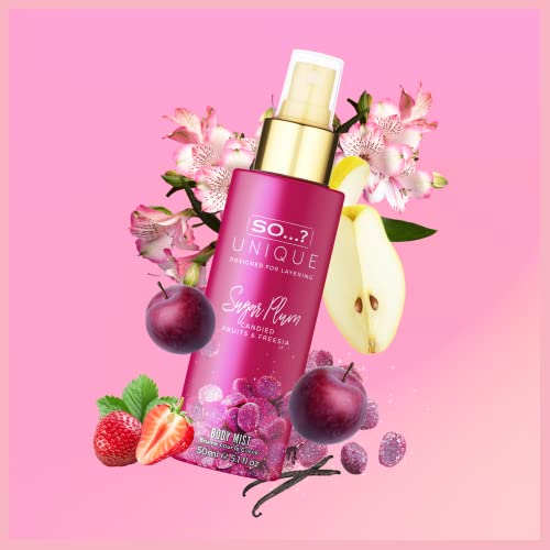 So…? Unique Grande Womens Mini Mist Gift Set, Body Mist Fragrance Spray (6x50ml)