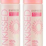 Sunkissed Express 1 Hour Tan 95 Percent Natural Quick Drying Mousse Lotion 200ml 2 Pack